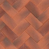 Клинкер тротуарный красный "Оксфорд" умбра классик