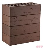 Кирпич ЛСР темно-коричневый рустик