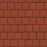 Клинкер тротуарный красный "Лондон" квадро