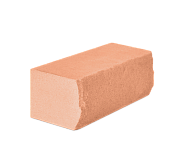 Кирпич околотый силикатный оранжевый