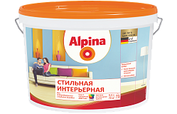 Краска водно-дисперсионная для внутренних работ Alpina Стильная интерьерная База 3