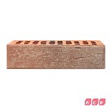 Кирпич красный флэш с пепельной посыпкой ЛСР