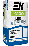 Универсальная гипсовая шпатлевка ЕК K200 LINE 20 кг