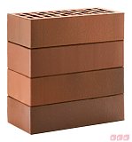 Кирпич красный флэш ультра гладкий ЛСР 