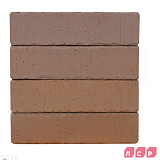 Кирпич ЛСР клинкер фасадный темно-терракотовый флэш "Антверпен" винтаж