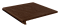 Клинкерная ступень фронтальная флорентийская Шоколад 32X33 MARKAСТРОЙ