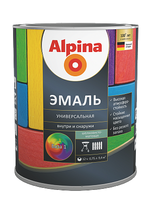  Alpina Эмаль универсальная шелковисто-матовая