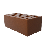 Кирпич утолщённый лицевой 250*120*88 М 150 (какао) с бумагой СЗЛК
