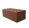 Кирпич утолщённый лицевой 250*120*88 М 150 (какао) с бумагой СЗЛК