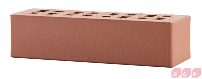 Кирпич ЛСР Клинкер фасадный тёмно-красный "Эдинбург" гладкий