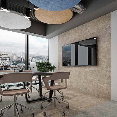 Плитка напольная Париж 400x400x9 серая люкс AXIMA