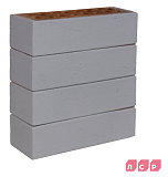 Кирпич ЛСР клинкер фасадный серый "Осло"