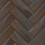 Клинкер тротуарный коричневый "Франкфурт" серебро лонг