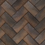 Клинкер тротуарный коричневый "Гамбург" бордо классик