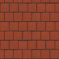 Клинкер тротуарный красный "Лондон" квадро