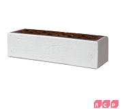 Кирпич ЛСР клинкер фасадный белый "Вернамо" 