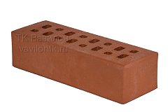 Кирпич ЛСР клинкер фасадный красный "Лондон" 