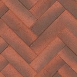 Клинкер тротуарный красный "Оксфорд" умбра лонг