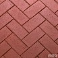 Клинкер тротуарный темно-красный "Эдинбург" классик
