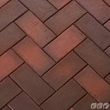 Клинкер тротуарный темно-красный флэш "Глазго" классик