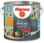 Эмаль алкидная Alpina Buntlack SM / Бунтлак шелковисто-матовая База 1