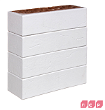 Кирпич ЛСР клинкер фасадный белый "Вернамо" 