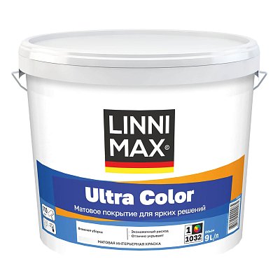 Краска LINNIMAX Ultra Color (База 1) 9л