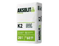 Клей гипсовый для ГКЛ и ПГП AKSOLIT (Аксолит) К2, 25кг