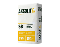 Шпатлевка гипсовая AKSOLIT (Аксолит) S8 базовая белая, 25кг