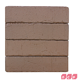 Кирпич ЛСР клинкер фасадный коричневый "Кёльн" винтаж