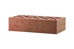 Кирпич лицевой пустотелый красный флэш Рустик 1NF М-175 ЛСР