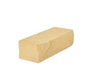 Кирпич силикатный околотый желтый