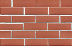 Кирпич ЛСР клинкер фасадный красный "Лондон" 