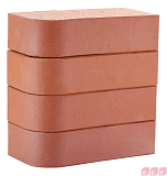 Кирпич лицевой керамический полнотелый 1NF гладкий красный R-60 ЛСР