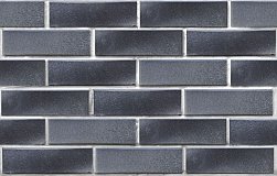 Кирпич ЛСР клинкер фасадный черно-серебристый "Берген"