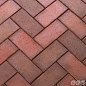 Клинкер тротуарный красный флэш "Ноттингем" классик
