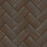 Клинкер тротуарный коричневый "Франкфурт" серебро классик