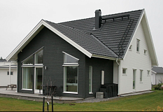 Фиброцементный сайдинг FIBRA PLANK графитовый серый 