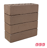 Кирпич ЛСР клинкер фасадный коричневый "Кёльн" винтаж