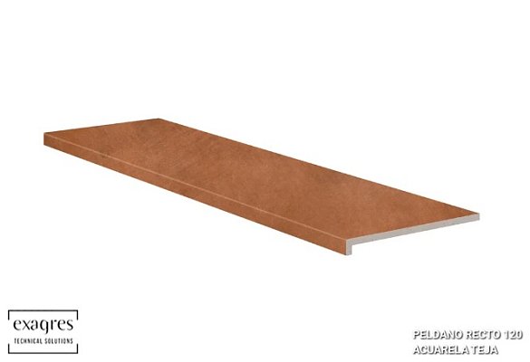 Клинкерные ступени PELDANO RECTO 120 ACUARELA TEJA EXAGRES