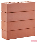 Кирпич ЛСР клинкер фасадный красный "Лондон" 