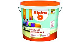 Краска водно-дисперсионная для внутренних работ Alpina Стильная интерьерная База 1